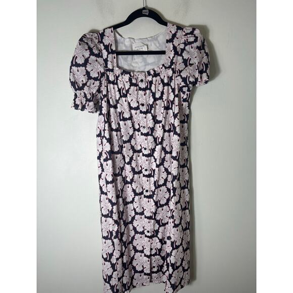 Hyacinth House Navy Red Floral Maxi Dress Sz XS - Picture 1 of 3